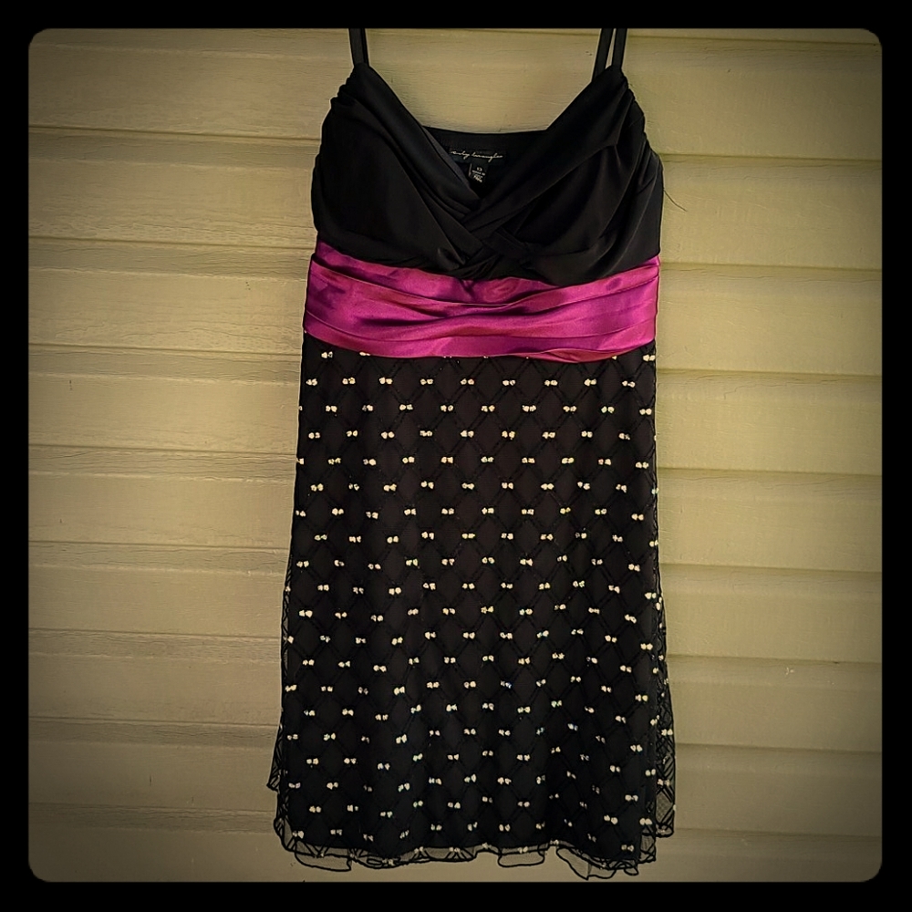 Black sequin dress